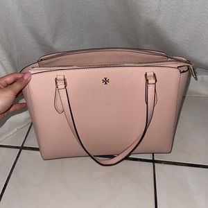 Pink Tory Burch Tote Bag